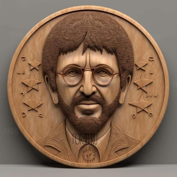 Ringo Starr 1 stl model for CNC